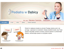 Tablet Screenshot of pediatrawdebicy.pl